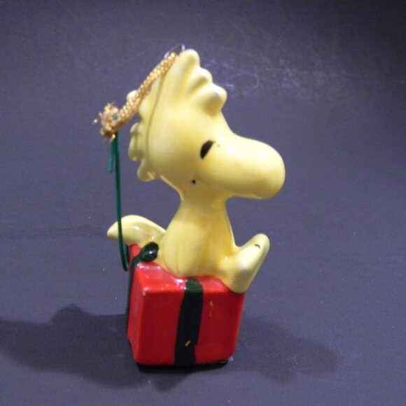1965 Woodstock Snoopy Peanuts Christmas Ornament United Feature Syndicate Japan - Picture 1 of 7